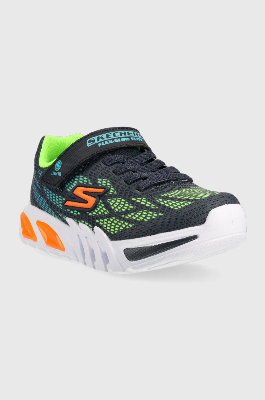 Skechers Otroške superge Flex-Glow Elite Vorlo mornarsko modra barva - Pepit.si