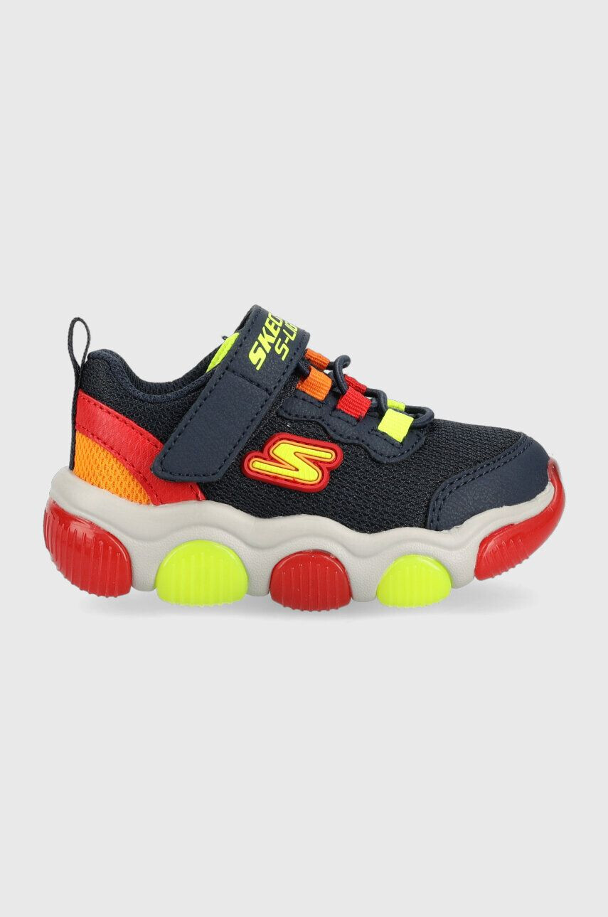 Skechers Otroške superge Mighty Glow mornarsko modra barva - Pepit.si