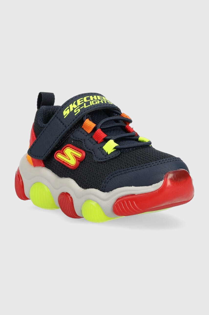 Skechers Otroške superge Mighty Glow mornarsko modra barva - Pepit.si