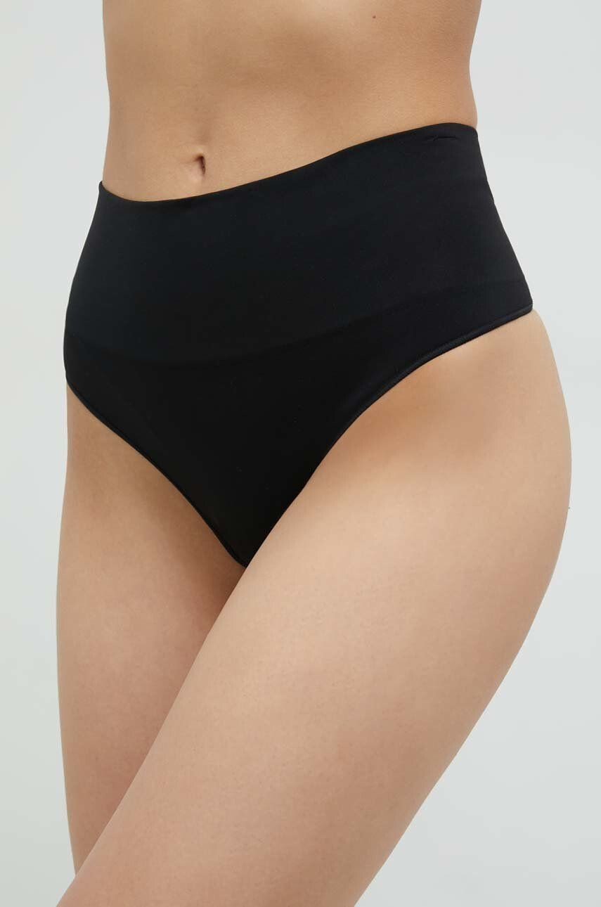 Spanx Tangice za oblikovanje postave 2-pack črna barva - Pepit.si