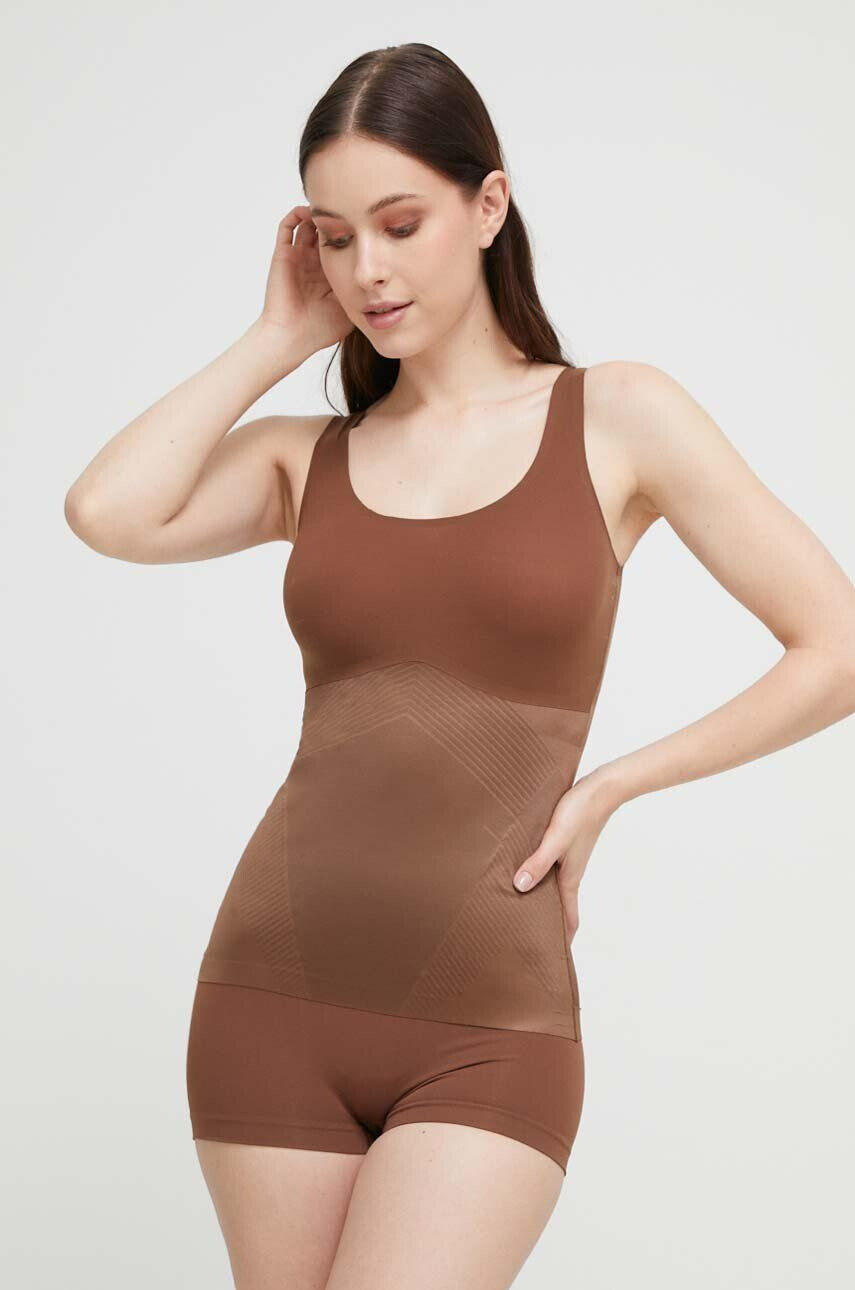 Spanx Top za oblikovanje postave Top modelujący Thinstincts 2.0. bež barva - Pepit.si