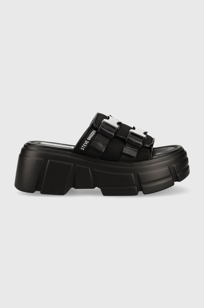 Steve Madden Natikači Activator ženski črna barva SM11002460 - Pepit.si