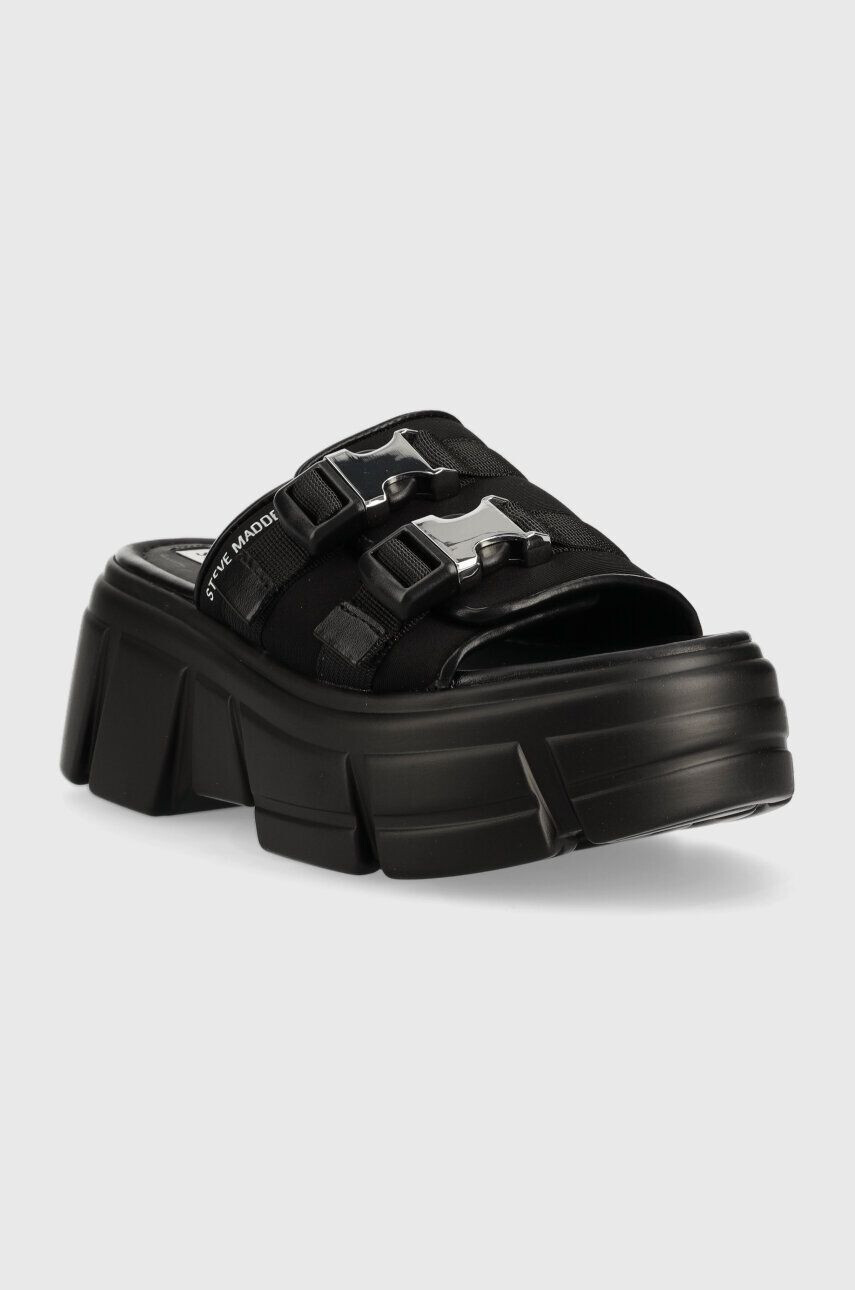 Steve Madden Natikači Activator ženski črna barva SM11002460 - Pepit.si