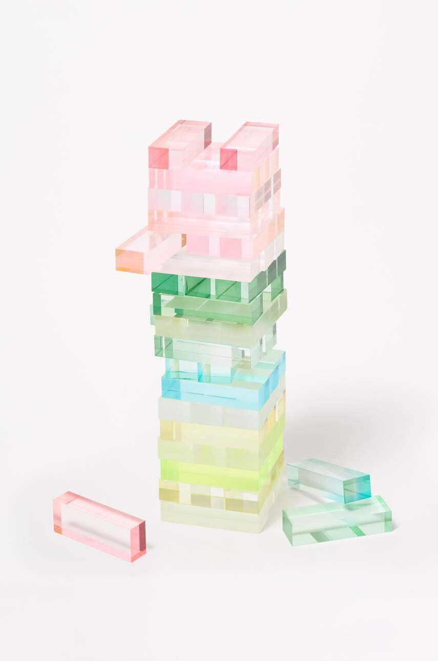 SunnyLife Igra domine Lucite Jumbling Tower Aurora - Pepit.si