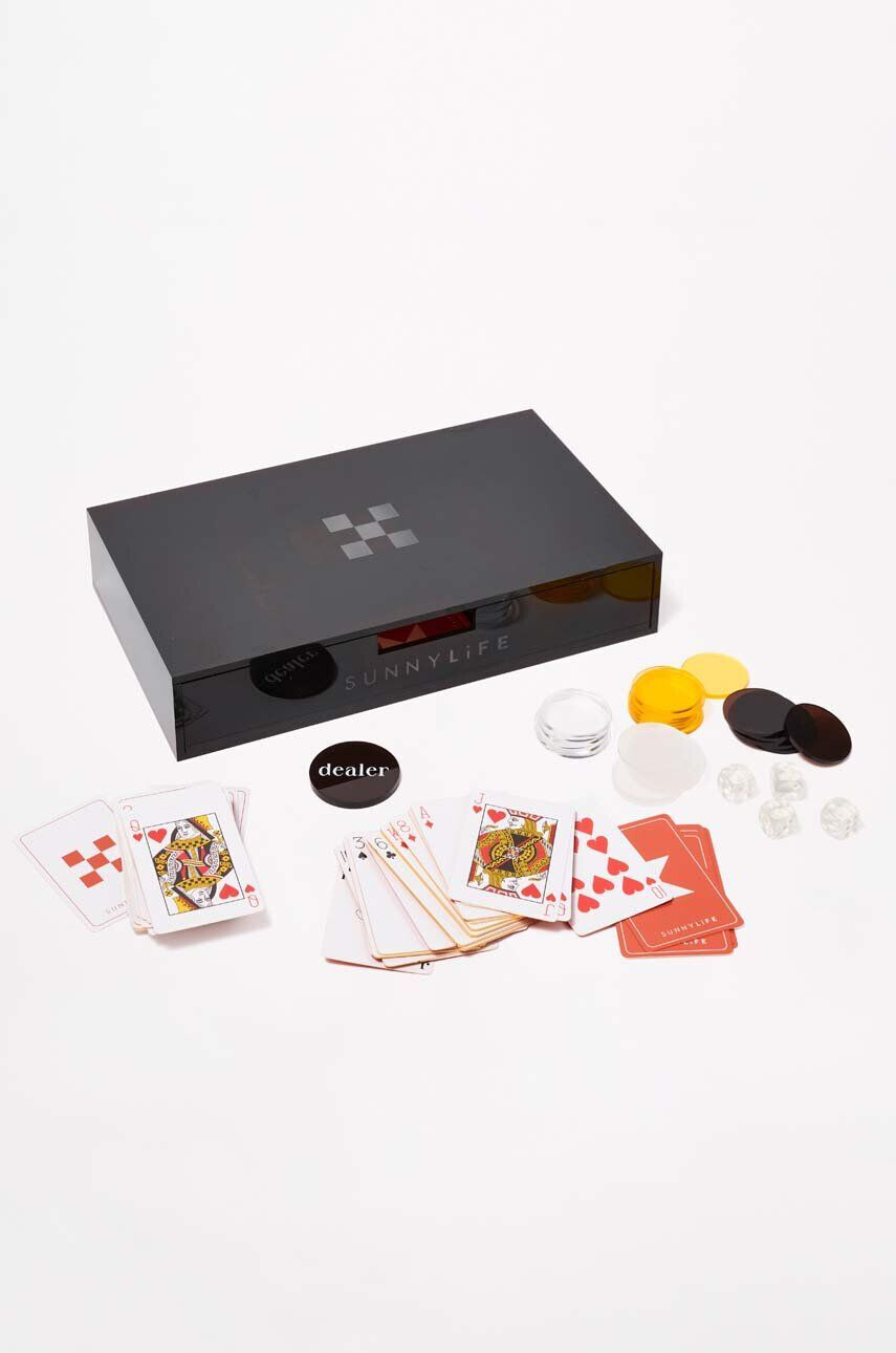 SunnyLife Igra poker Luxe Lucite Poker Sepia Citrus - Pepit.si