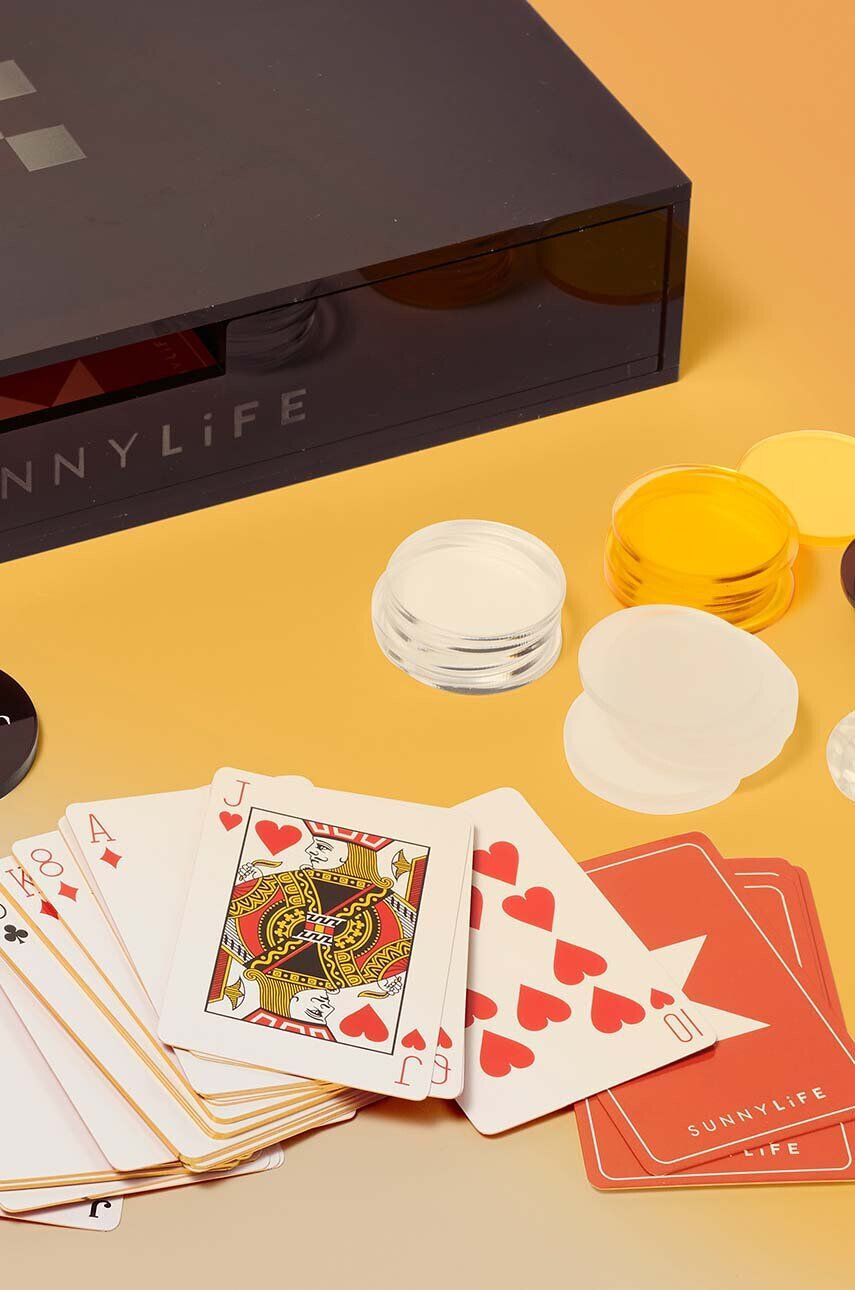 SunnyLife Igra poker Luxe Lucite Poker Sepia Citrus - Pepit.si