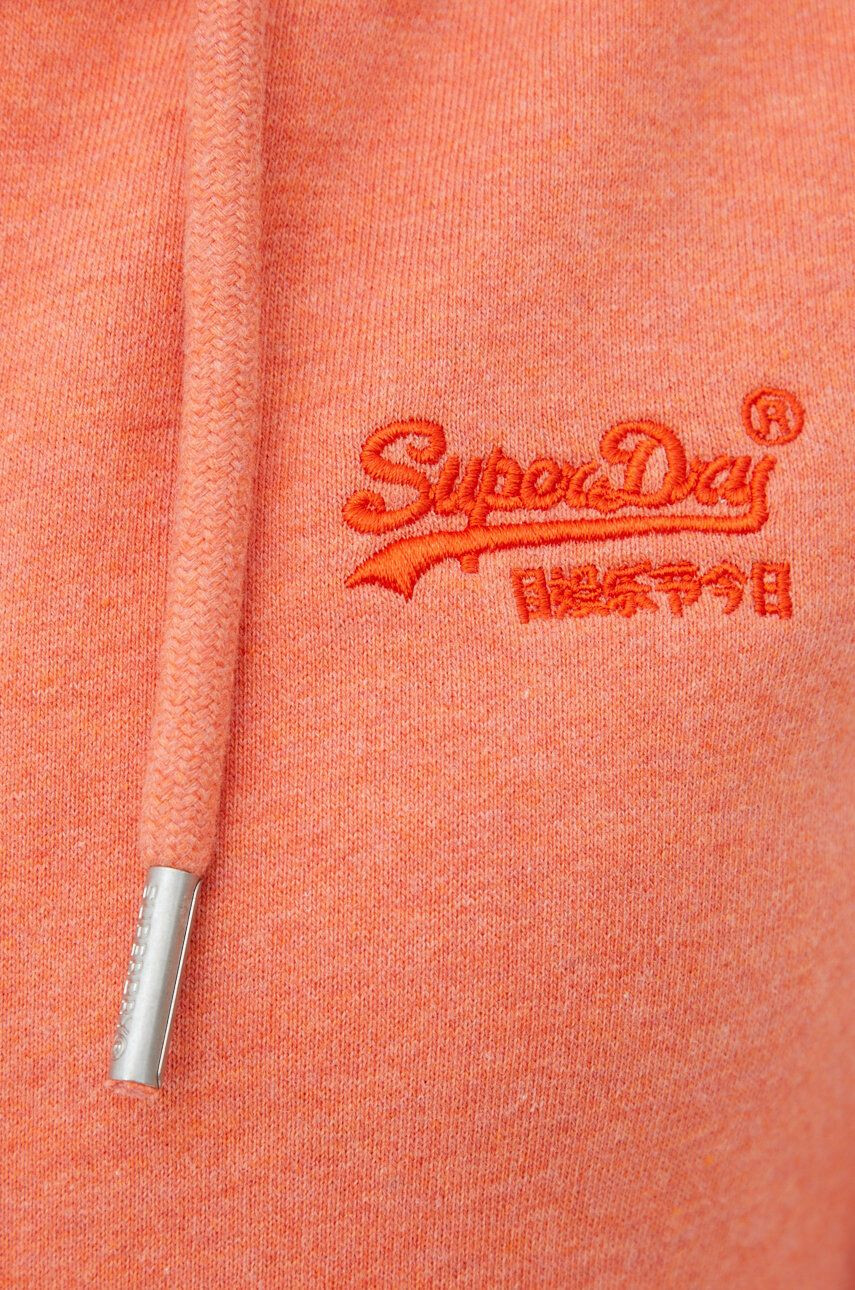 Superdry Bluza ženska oranžna barva - Pepit.si