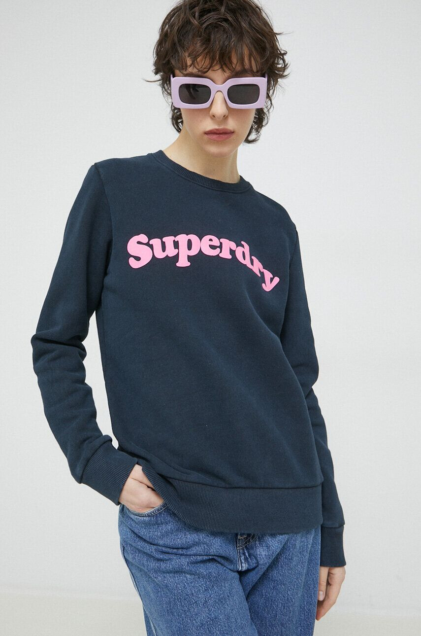 Superdry Bluza ženska bela barva - Pepit.si