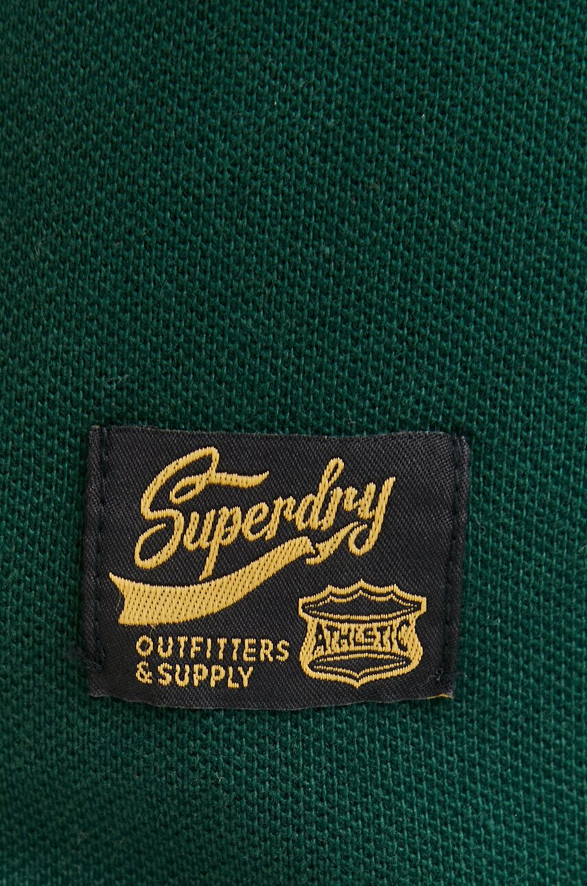 Superdry Bombažen polo zelena barva - Pepit.si