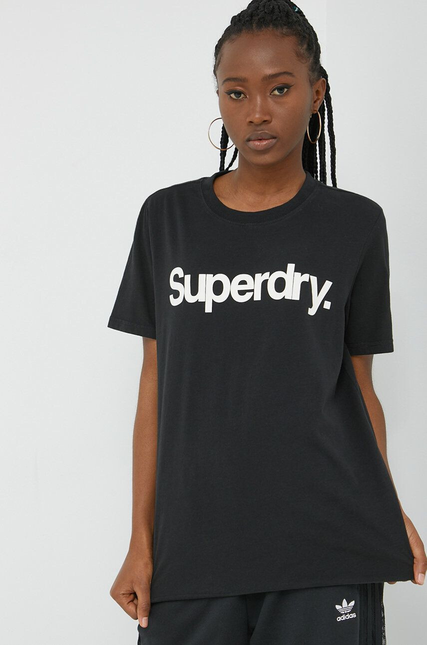 Superdry Bombažna kratka majica - Pepit.si