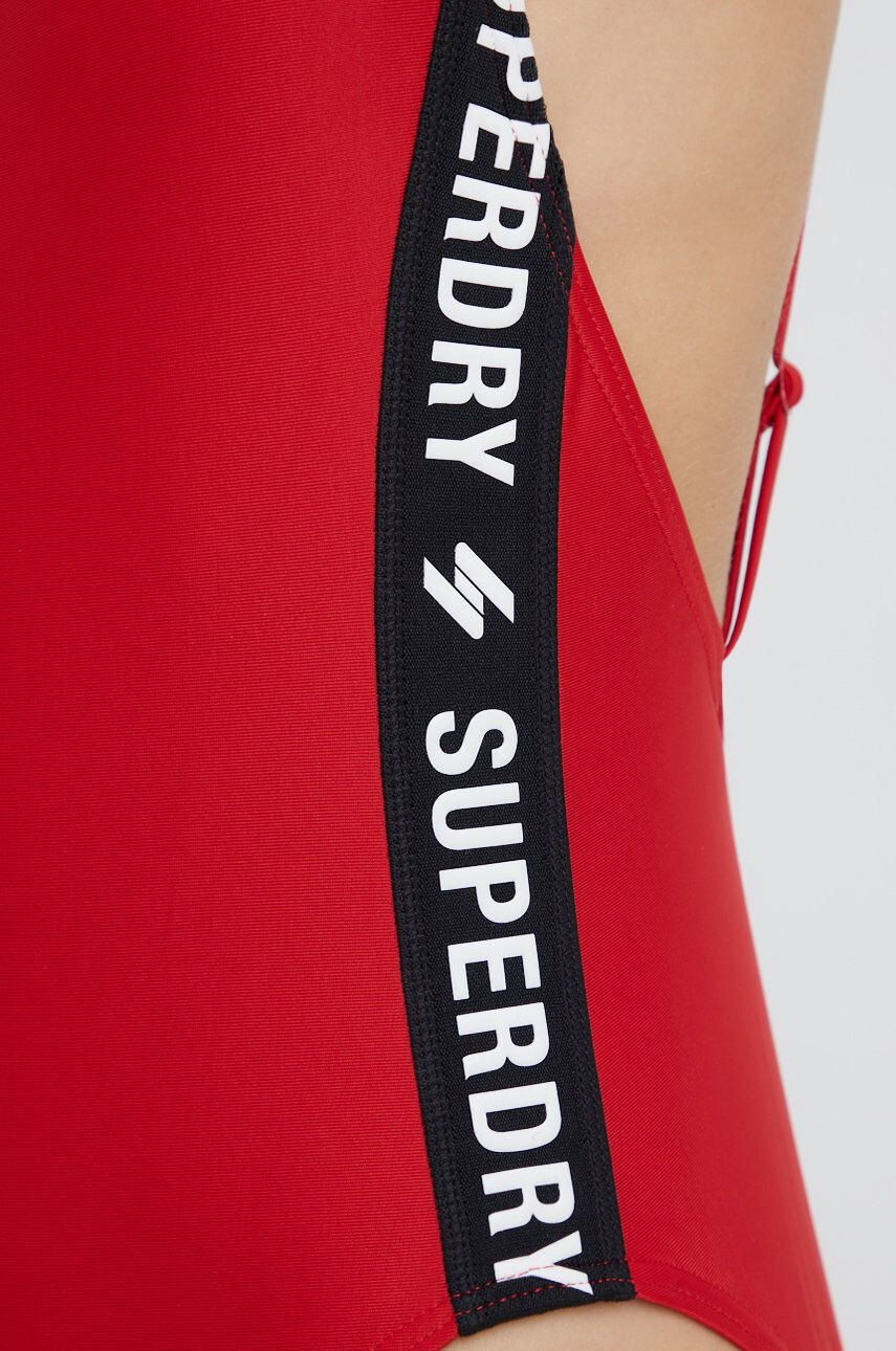 Superdry Enodelne kopalke rdeča barva - Pepit.si