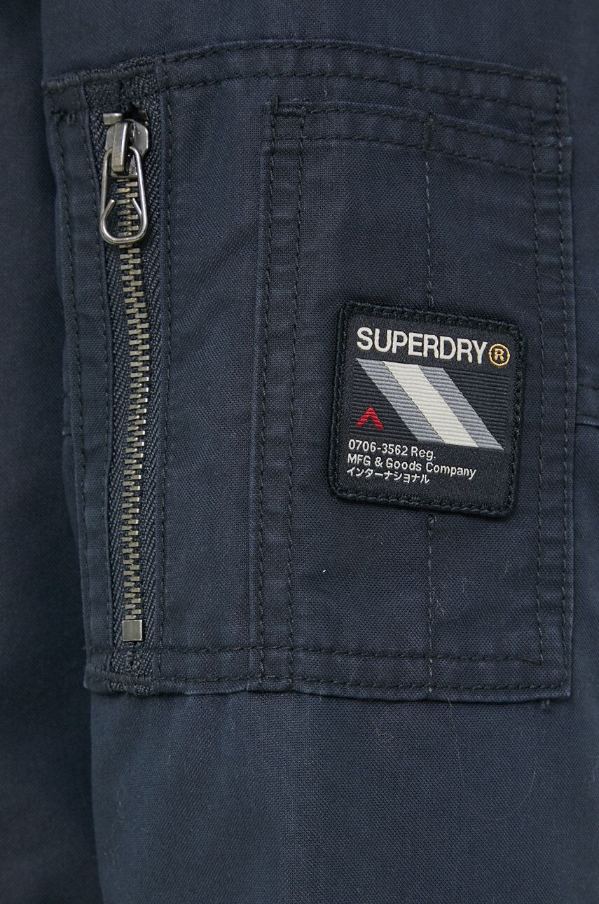 Superdry Jakna ženska mornarsko modra barva - Pepit.si