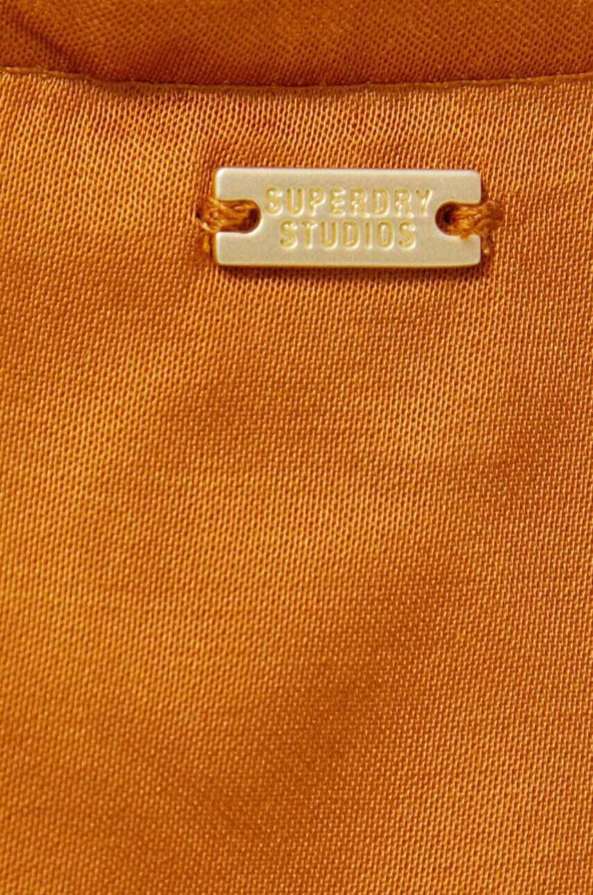 Superdry Obleka rumena barva - Pepit.si