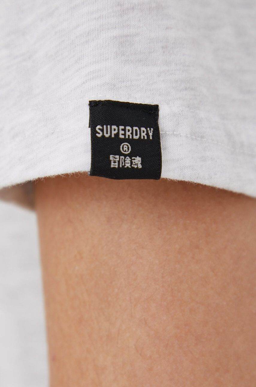 Superdry T-shirt siva barva - Pepit.si