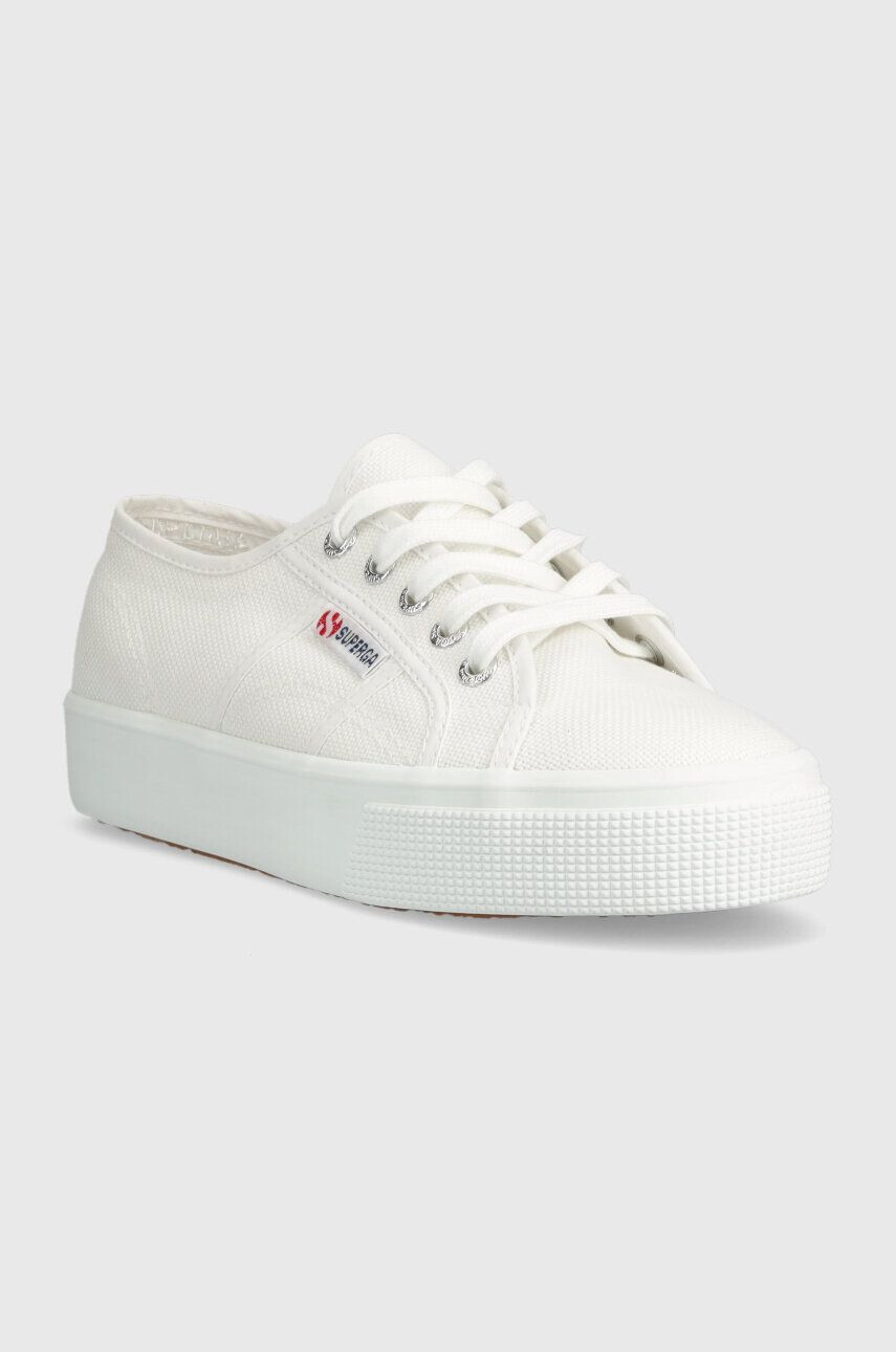 Superga Teniske 2730 MID PLATFORM ženske bela barva S2127IW - Pepit.si