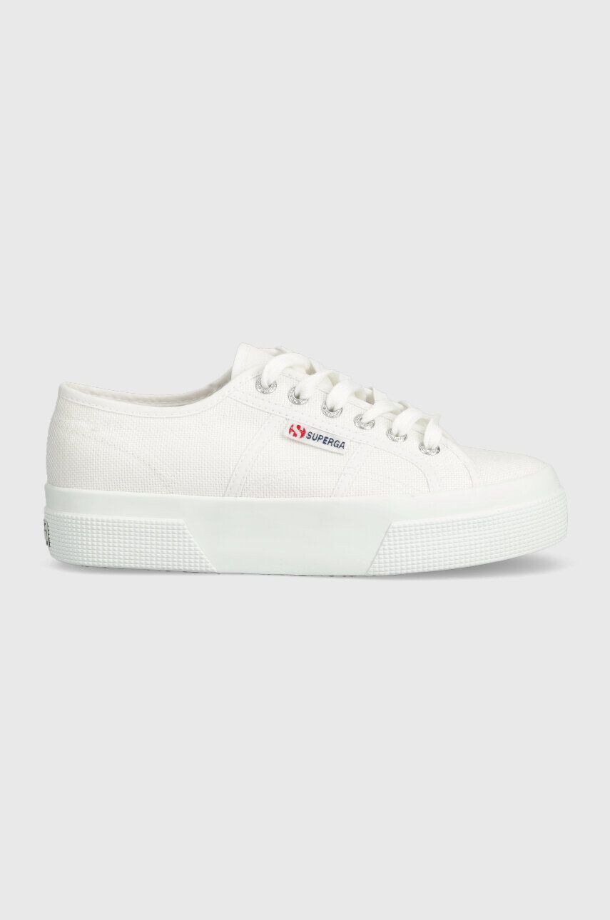 Superga Teniske 2740 PLATFORM ženske bela barva S21384W - Pepit.si