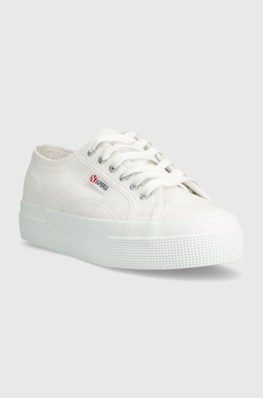 Superga Teniske 2740 PLATFORM ženske bela barva S21384W - Pepit.si