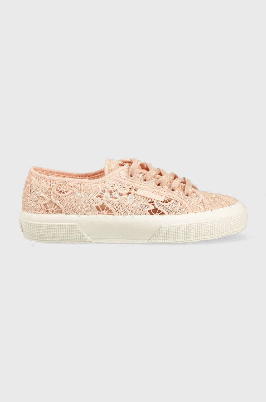 Superga Teniske 2750 MACRAME ženske roza barva S81219W - Pepit.si