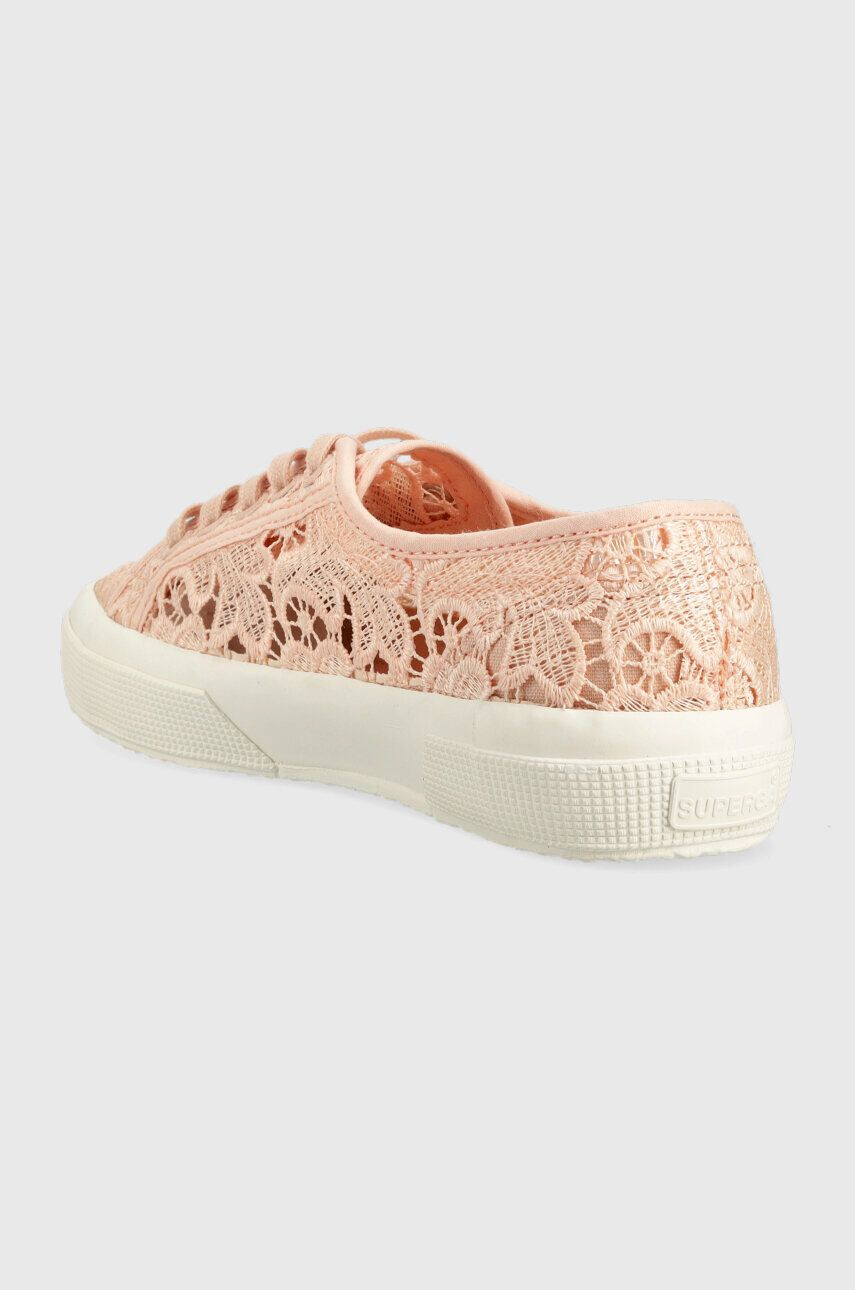 Superga Teniske 2750 MACRAME ženske roza barva S81219W - Pepit.si