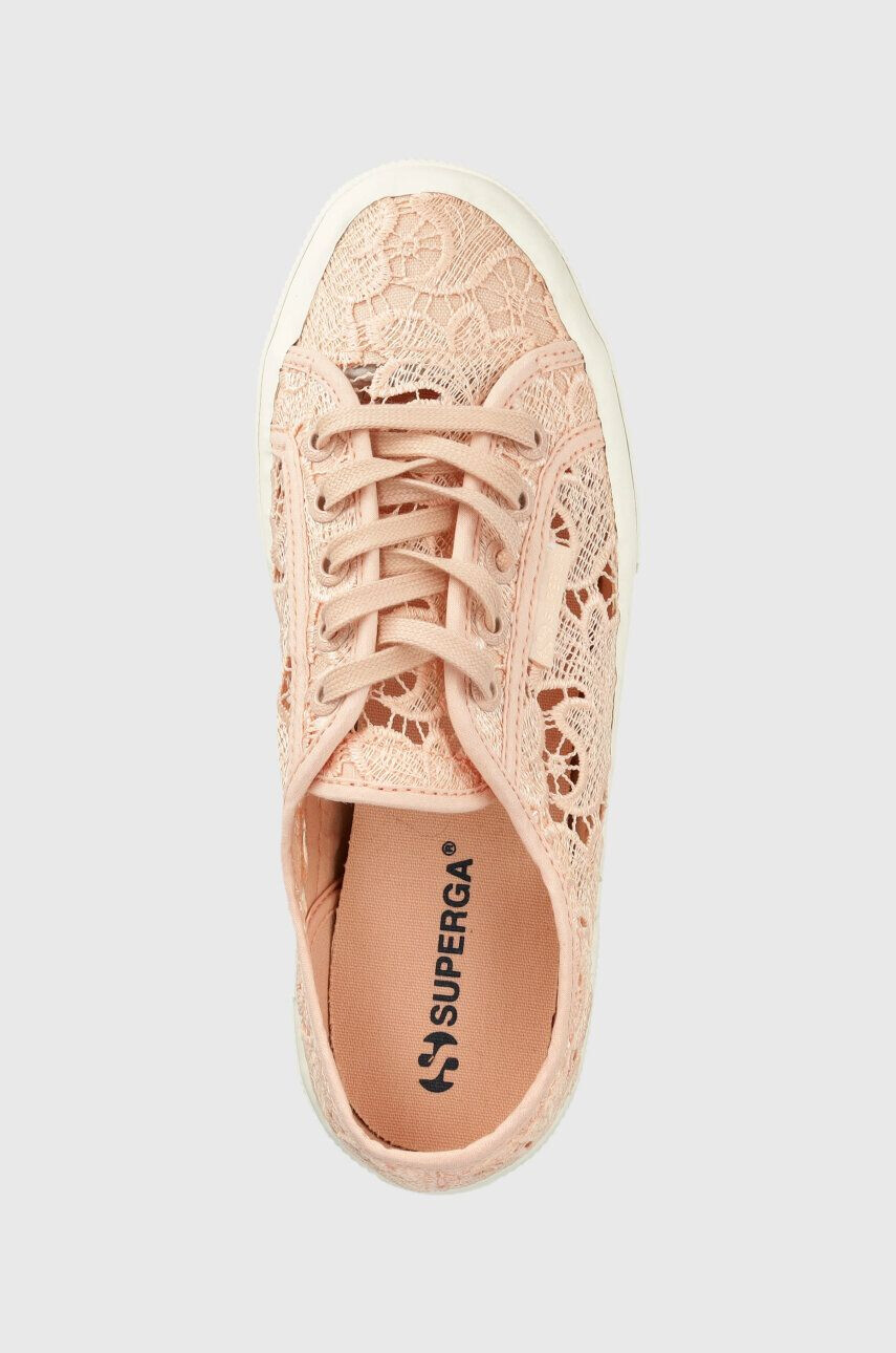 Superga Teniske 2750 MACRAME ženske roza barva S81219W - Pepit.si