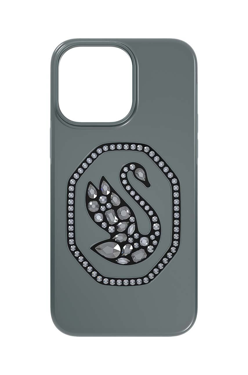 Swarovski Etui za telefon 5649838 SIGNUM 14 PRO MAX siva barva - Pepit.si