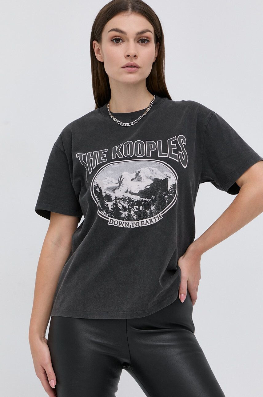 The Kooples Bombažen t-shirt - Pepit.si