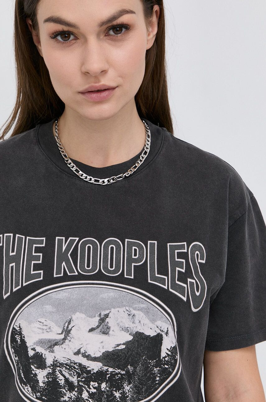 The Kooples Bombažen t-shirt - Pepit.si