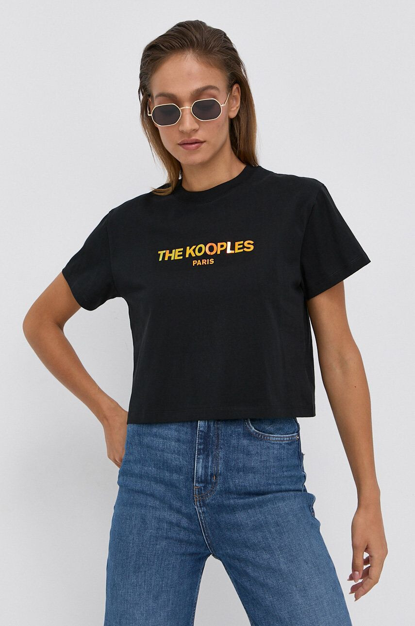 The Kooples Bombažen t-shirt - Pepit.si