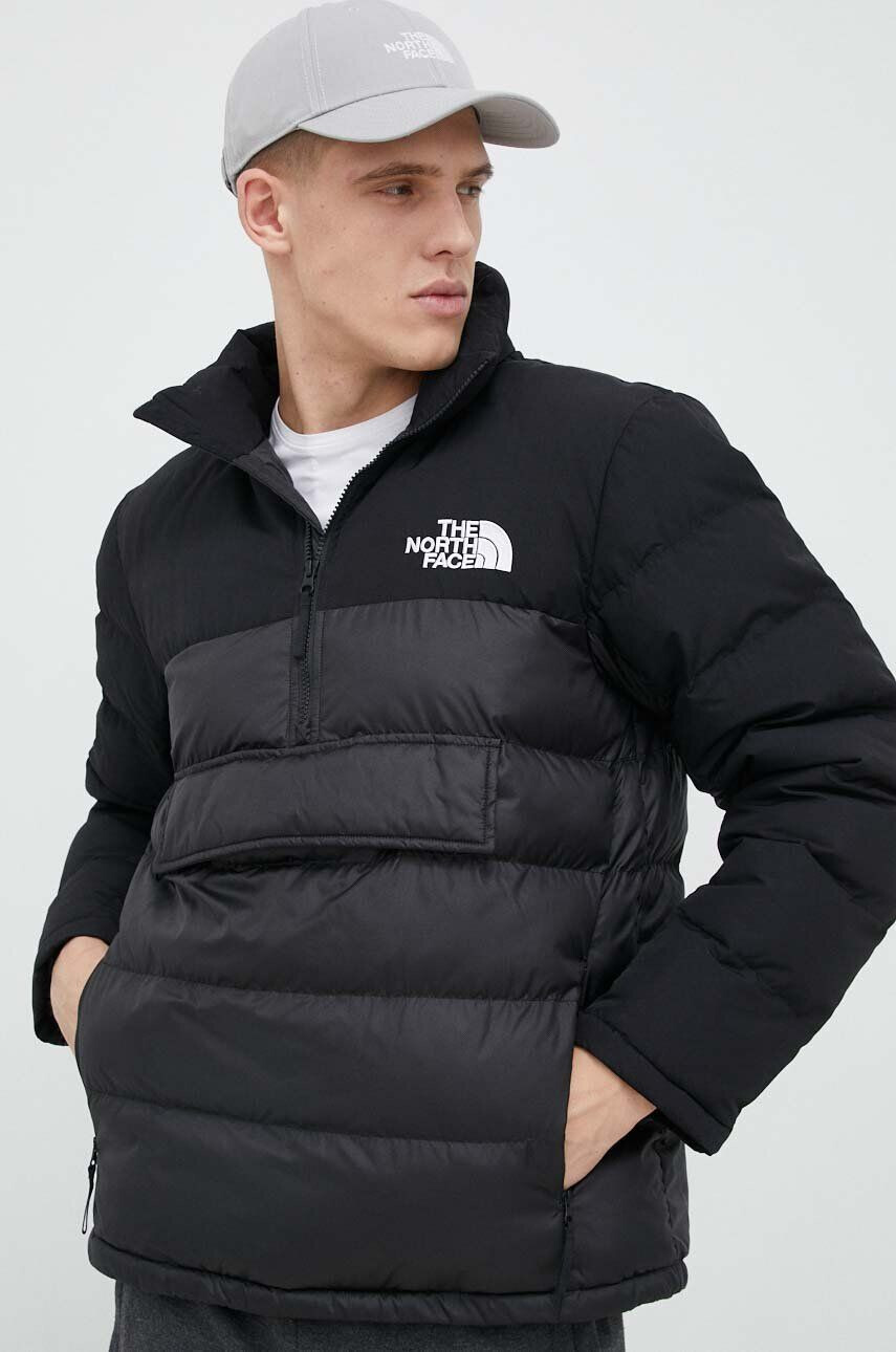 The North Face Jakna HMLYN SYNTH INS ANORAK moška črna barva - Pepit.si