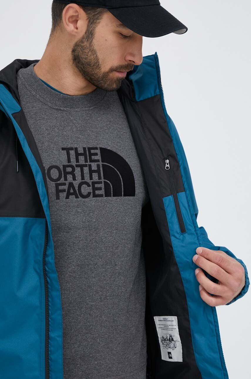 The North Face Jakna MOUNTAIN Q JACKET moška turkizna barva - Pepit.si