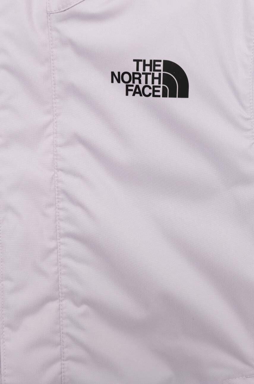 The North Face Otroška jakna TEEN SNOWQUEST JACKET roza barva - Pepit.si