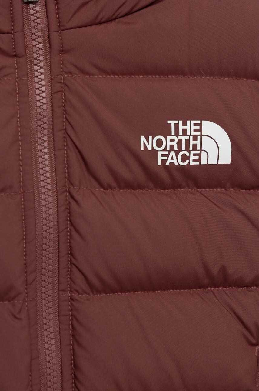 The North Face Otroška puhovka REVERSIBLE NORTH DOWN HOODED JACKET bordo barva - Pepit.si