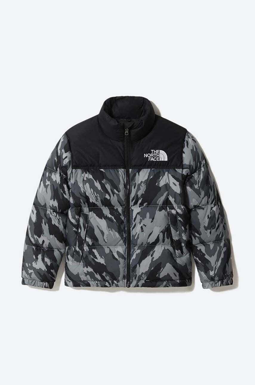 The North Face Otroška puhovka Youth 1996 Retro Nuptse črna barva - Pepit.si