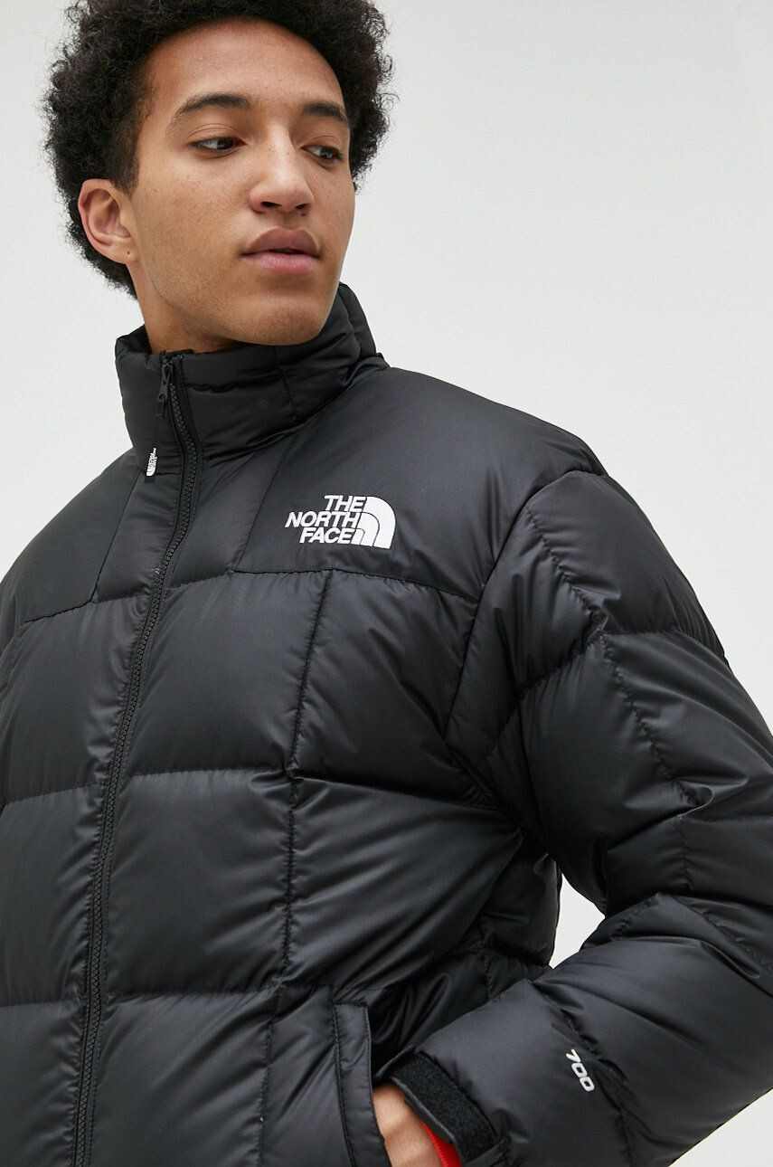 The North Face Puhovka MENS LHOTSE JACKET moška črna barva - Pepit.si