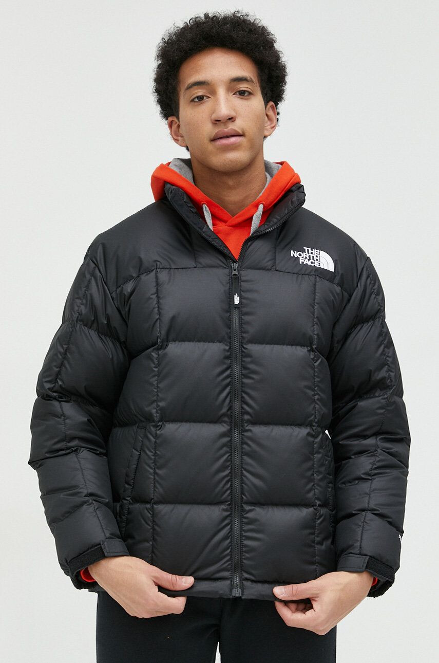 The North Face Puhovka MENS LHOTSE JACKET moška črna barva - Pepit.si