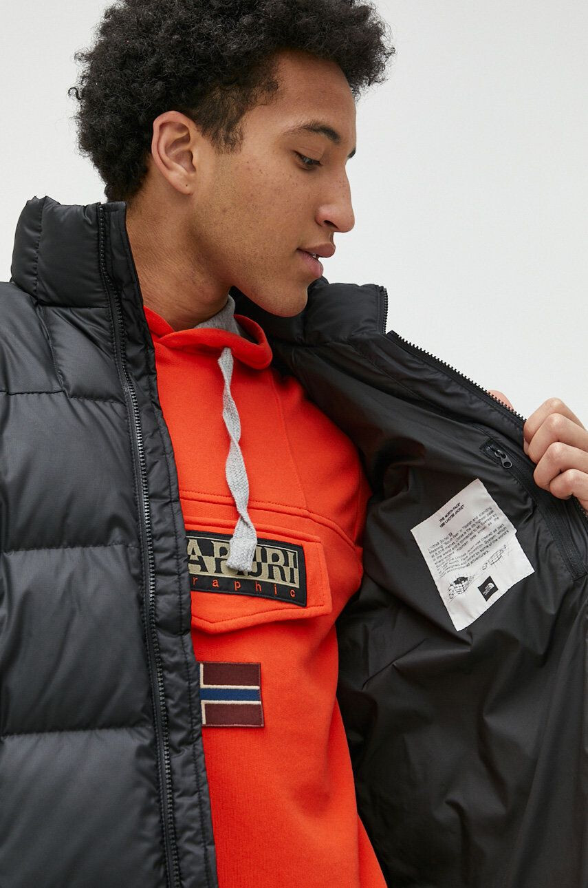 The North Face Puhovka MENS LHOTSE JACKET moška črna barva - Pepit.si