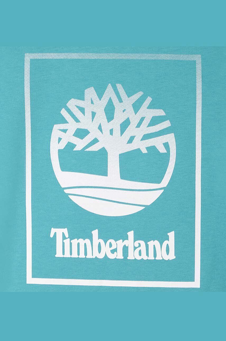 Timberland Otroška bombažna kratka majica Short Sleeves Tee-shirt rdeča barva - Pepit.si