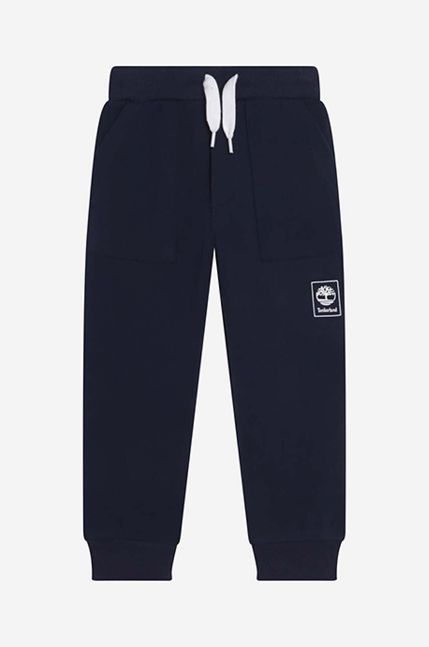 Timberland Otroški spodnji del trenirke Jogging Bottoms mornarsko modra barva - Pepit.si