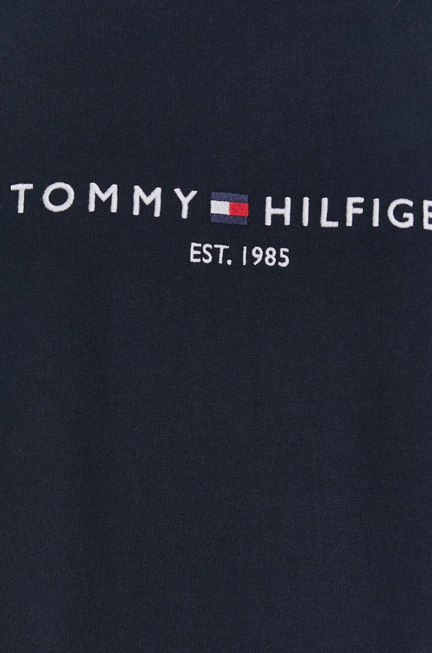 Tommy Hilfiger Bombažna kratka majica mornarsko modra barva - Pepit.si