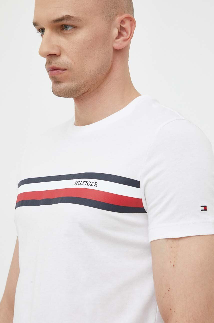 Tommy Hilfiger Bombažna kratka majica roza barva - Pepit.si