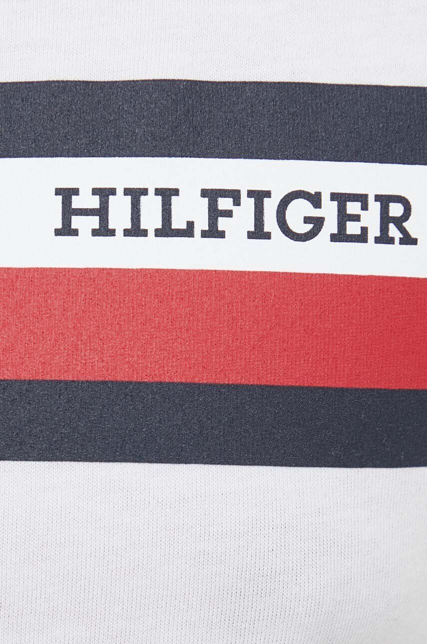 Tommy Hilfiger Bombažna kratka majica roza barva - Pepit.si