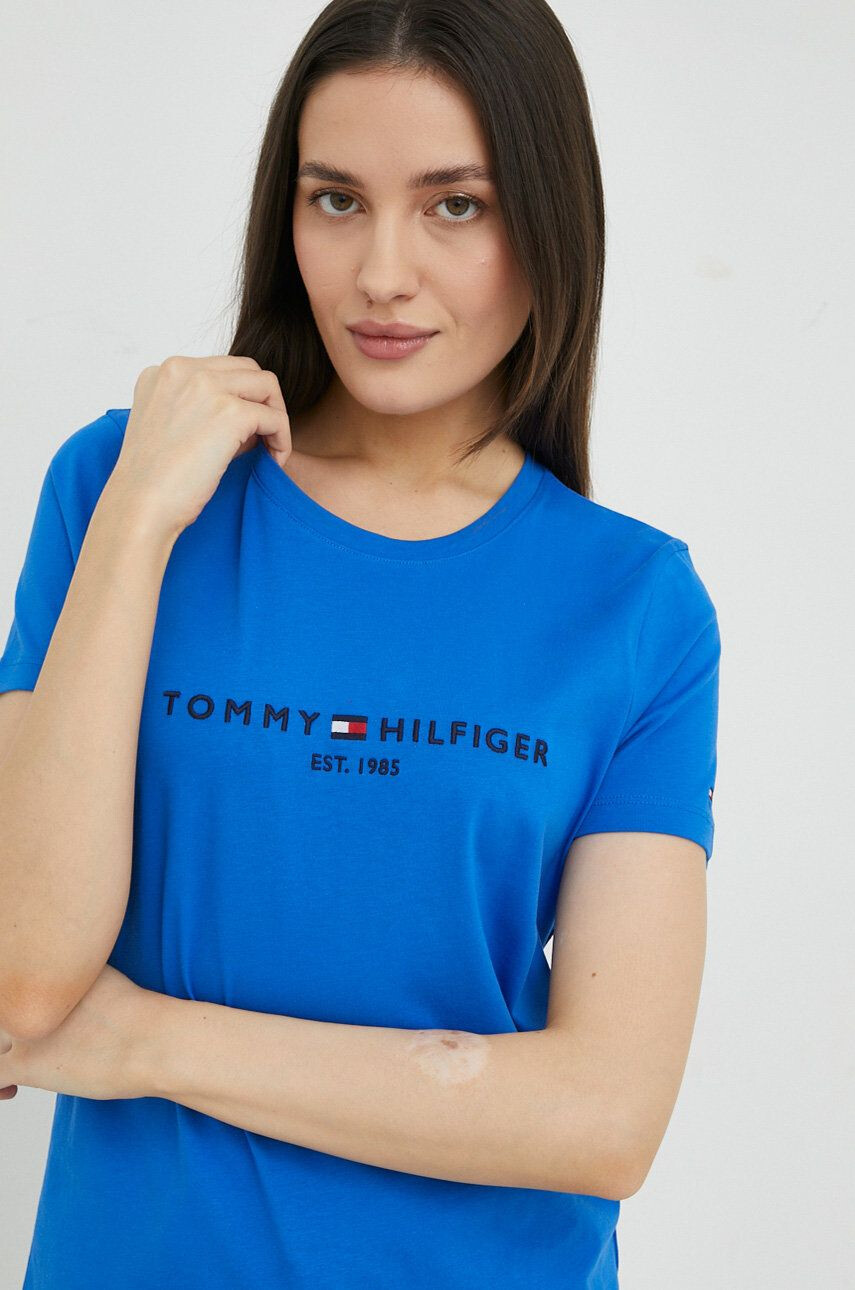 Tommy Hilfiger Bombažna kratka majica - Pepit.si