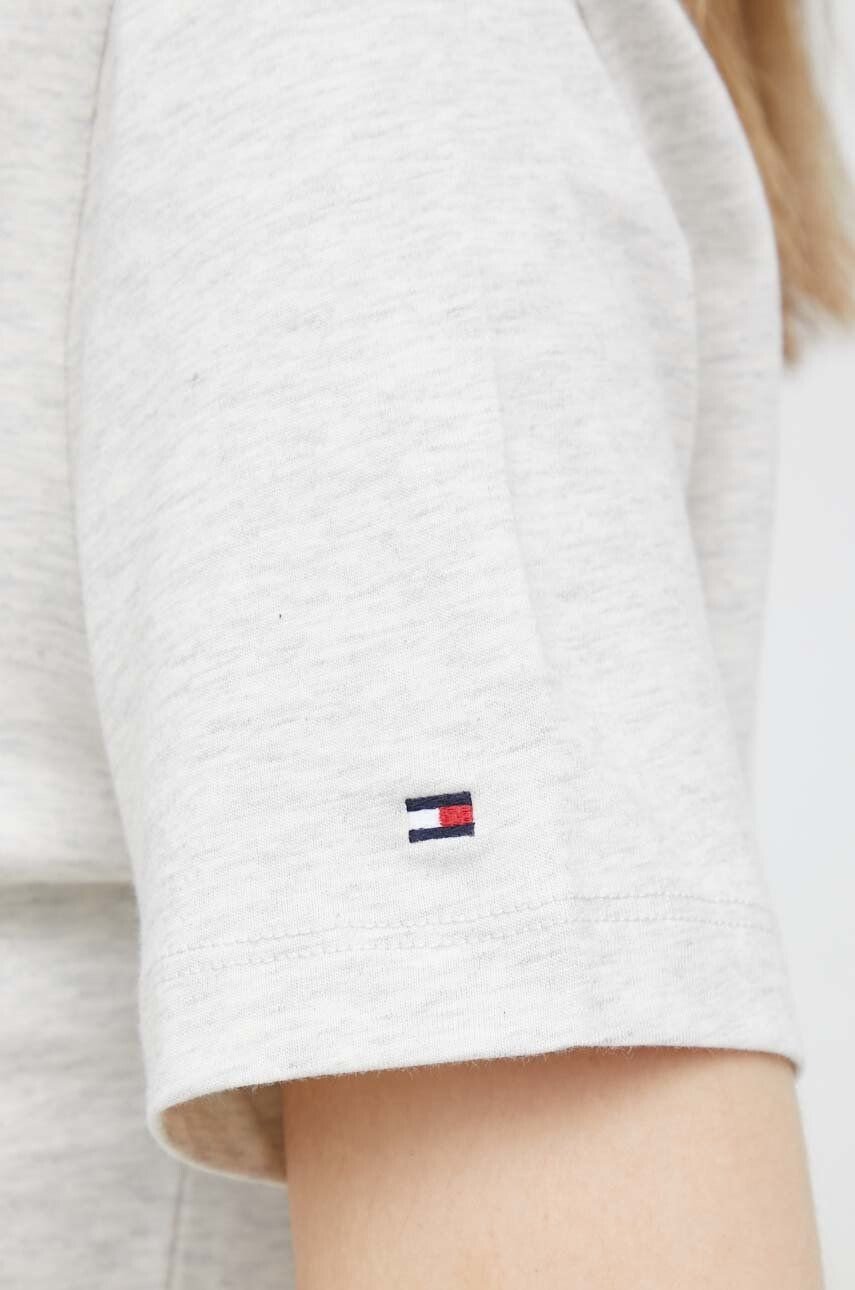 Tommy Hilfiger Bombažna kratka majica bež barva - Pepit.si