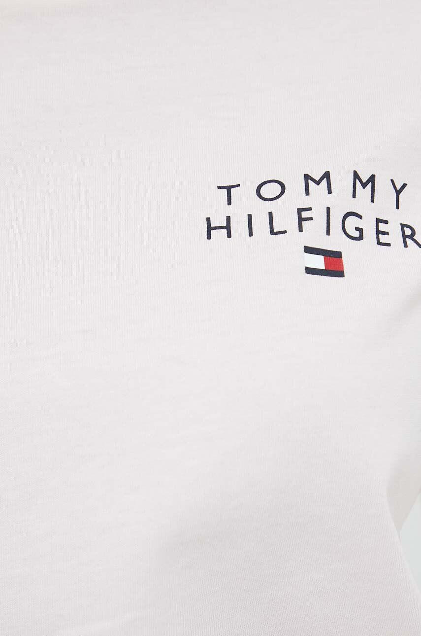 Tommy Hilfiger Bombažna kratka majica roza barva - Pepit.si