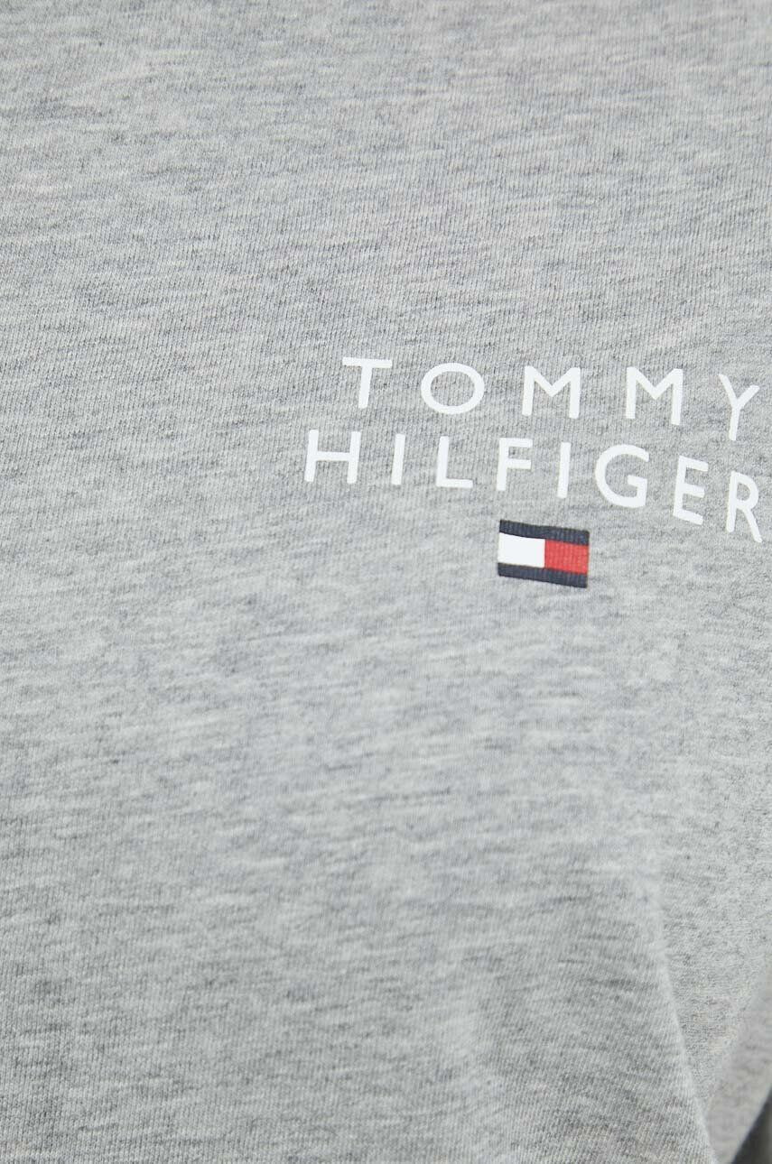 Tommy Hilfiger Bombažna spalna srajca siva barva - Pepit.si