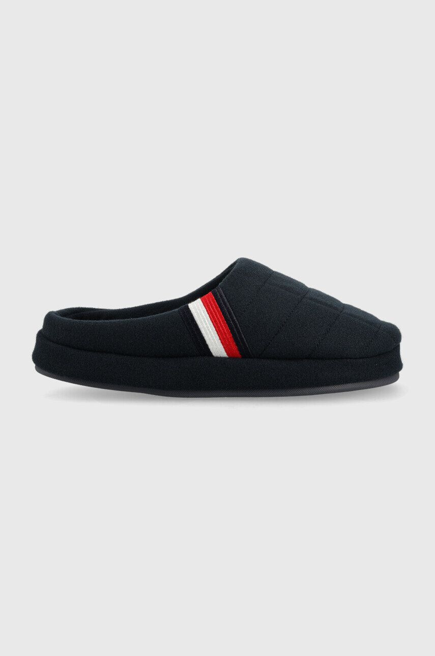 Tommy Hilfiger Copati Fm0fm04346 Corporate Hilfiger Homeslipper mornarsko modra barva - Pepit.si