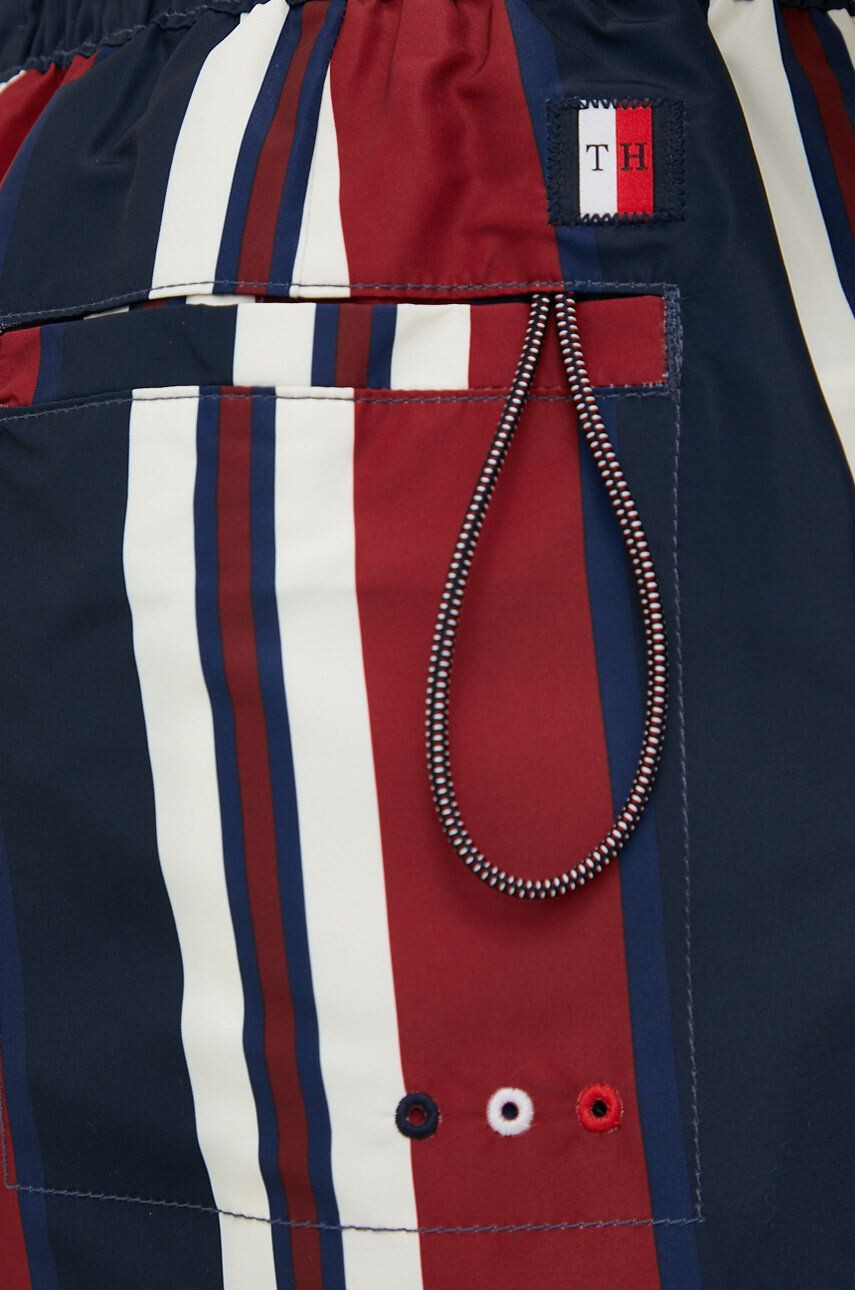 Tommy Hilfiger Kopalne kratke hlače bordo barva - Pepit.si