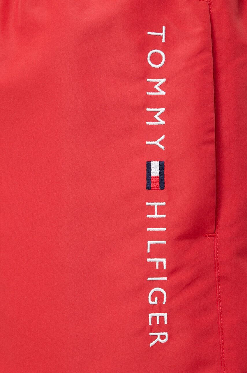 Tommy Hilfiger Kopalne kratke hlače rdeča barva - Pepit.si