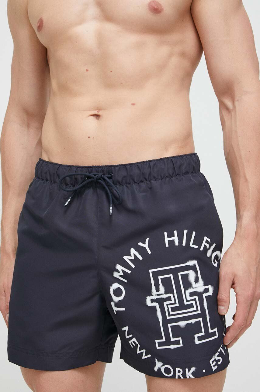 Tommy Hilfiger Kopalne kratke hlače mornarsko modra barva - Pepit.si