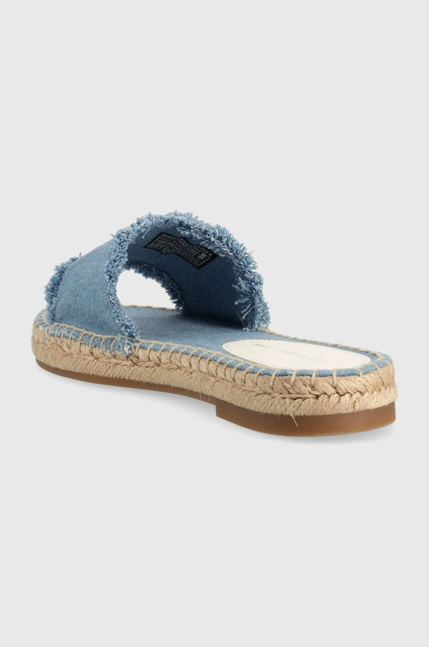 Tommy Hilfiger Natikači DENIM FLAT SANDAL ženski FW0FW07095 - Pepit.si